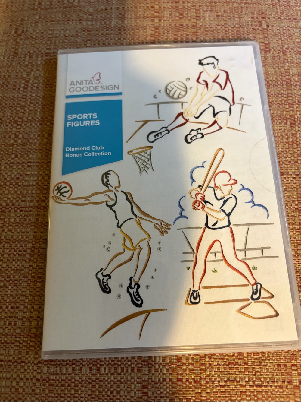 Anita Goodesign Sports Figures Embroidery CD - Multicolor machine embroidery